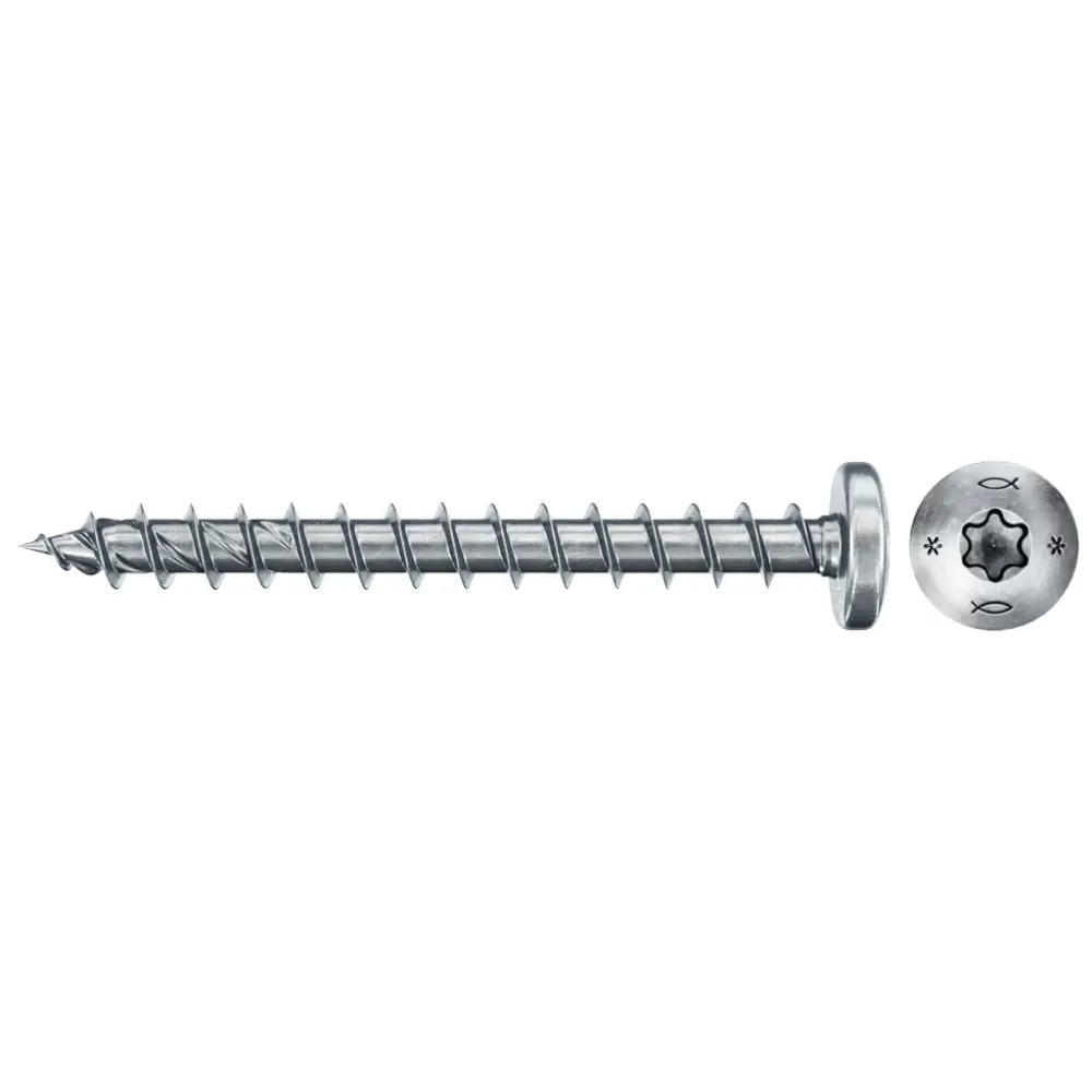 Fischer Spanplattenschraube 4,5x50 PowerFast FPF II PTF BC, Panhead, Innenstern TX, Vollgewinde