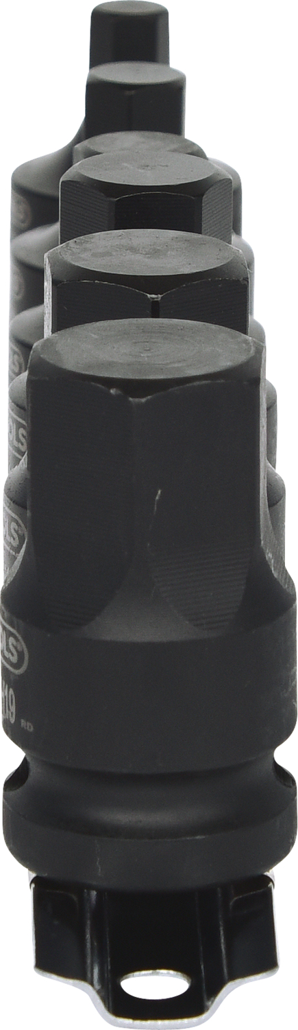 KS Tools 1/2" Kraft-Bit-Stecknuss-Satz, kurz, 6-tlg