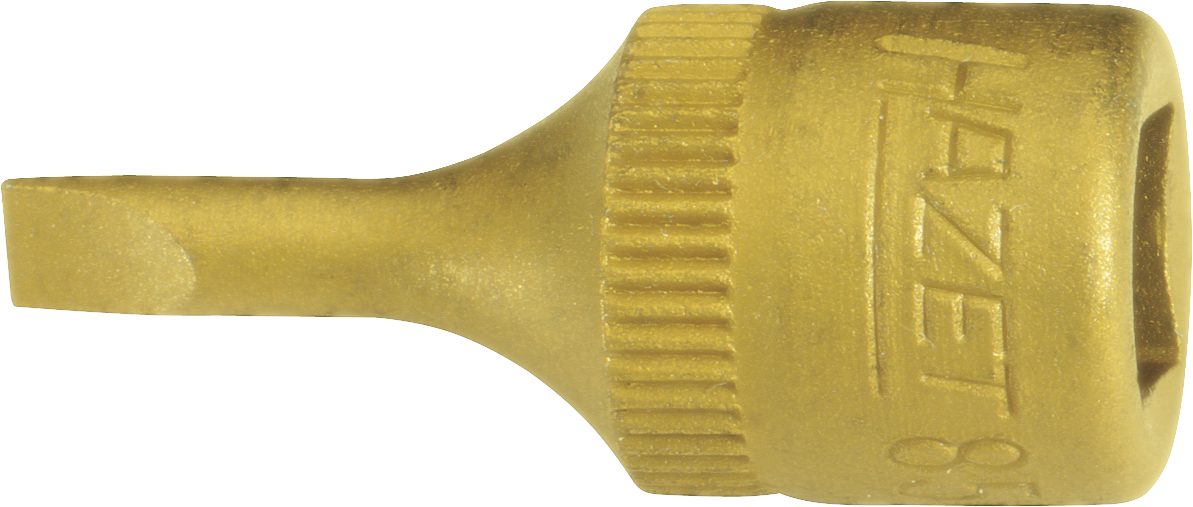 HAZET Schraubendreher-Steckschlüsseleinsatz (1/4 Zoll), Schlitz Profil