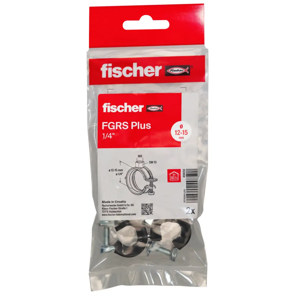 Fischer Gelenkrohrschelle FGRS Plus 1/4" B (2)