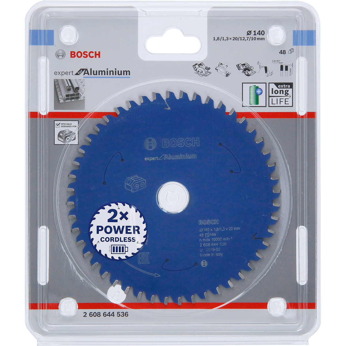 Bosch Akku-Kreissägeblatt Expert for Aluminium