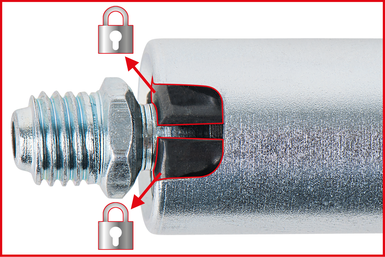 KS Tools Quick-Lock Schnellkupplung für Fettpressen, 1/8" 