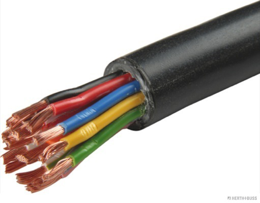 HERTH&BUSS Elektroleitung, FLRYYW 12 x 1,5 + 3 x 2,5 mm², PU