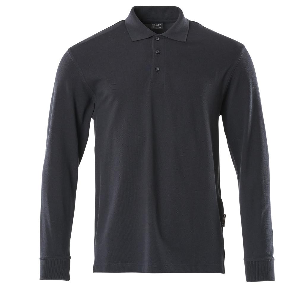 MASCOT Herren Manila Polo-Shirt, Langarm CROSSOVER Graphitblau