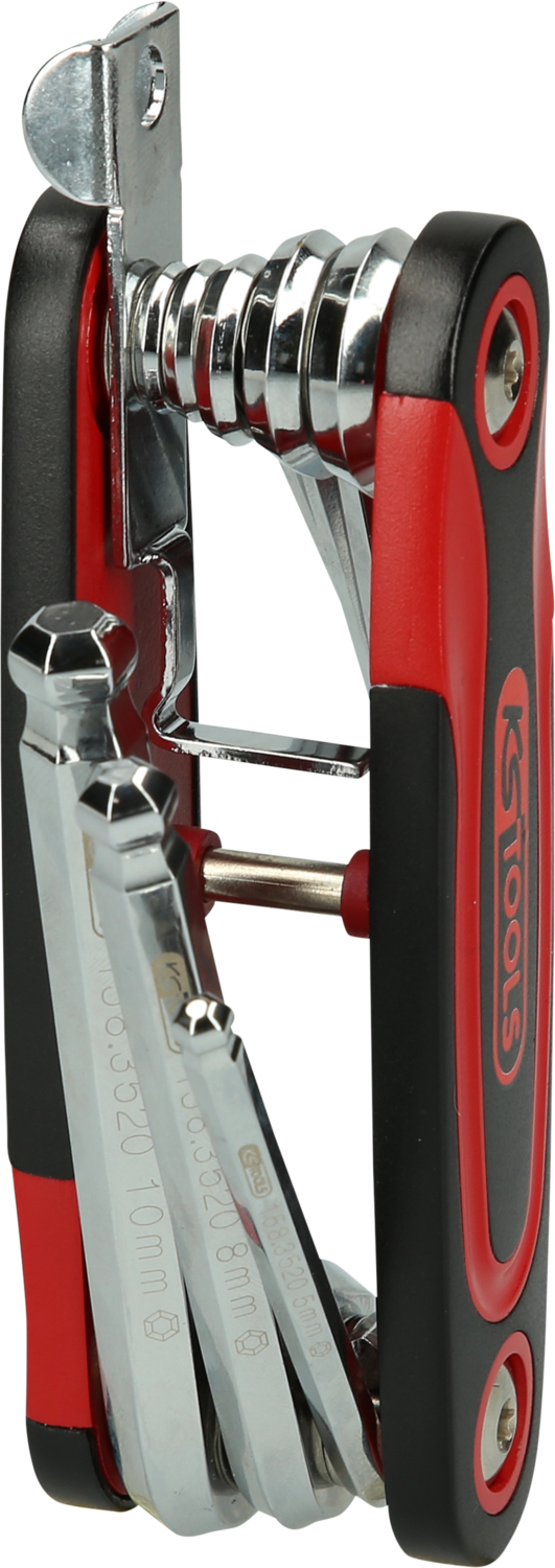 KS Tools Kugelkopf-Innensechskant-Winkelstiftschlüssel-Klapphalter, 8-tlg