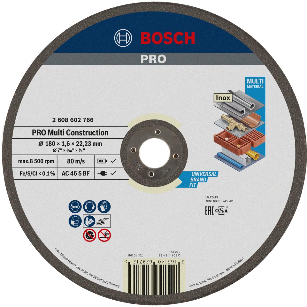 Bosch PRO Trennscheibe gerade Rapido Multi Construction ACS 46 V BF