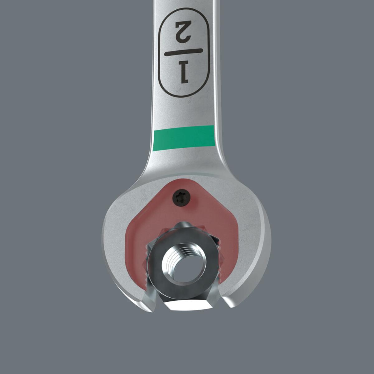 Wera 6007 Joker Imperial 8-stelliges Set Maul-Ringratschenschlüssel-Satz, zöllig