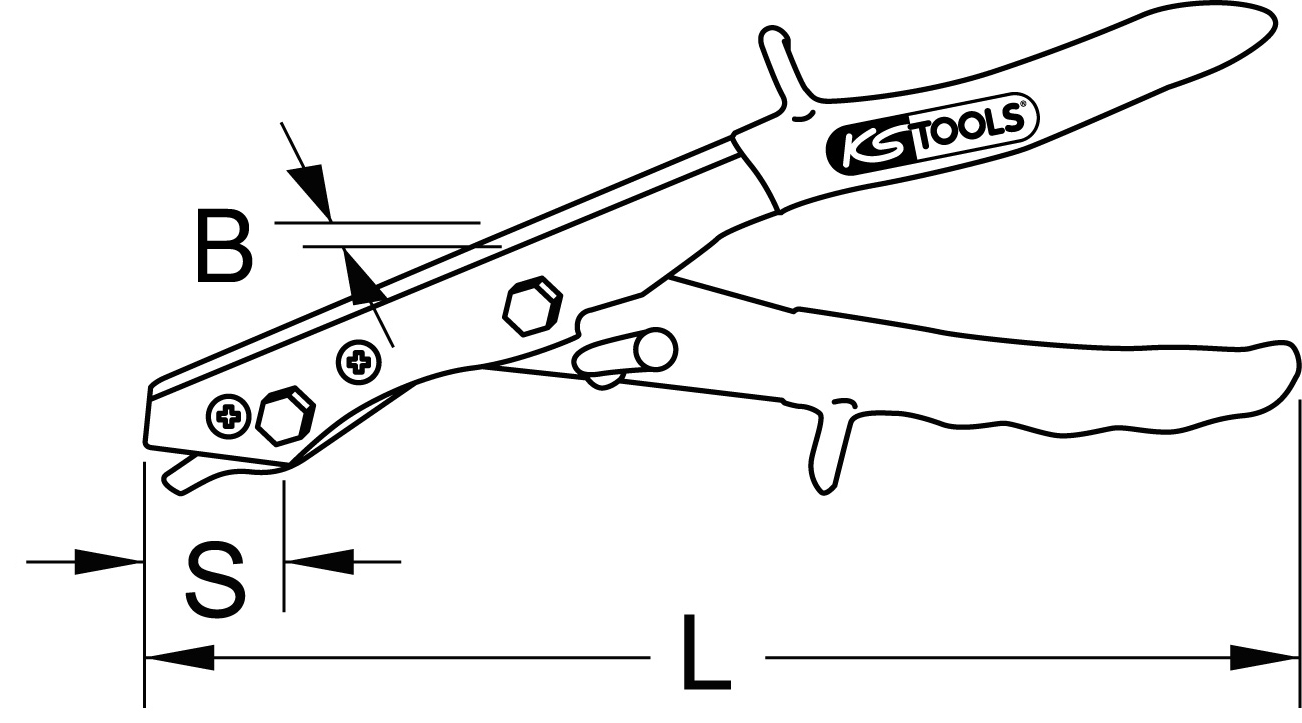 KS Tools Blechknabber,265mm