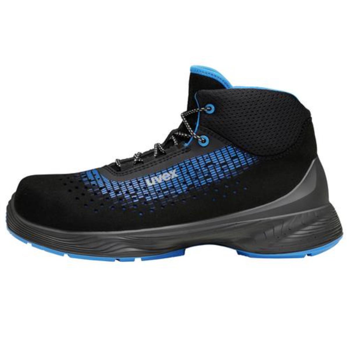 uvex 1 G2 Sicherheitsschuh Stiefel S1, blau/schwarz