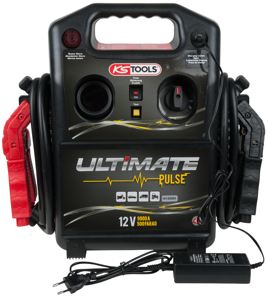 KS Tools 12 V Kondensator-Booster - mobiles Starthilfegerät 1800 A