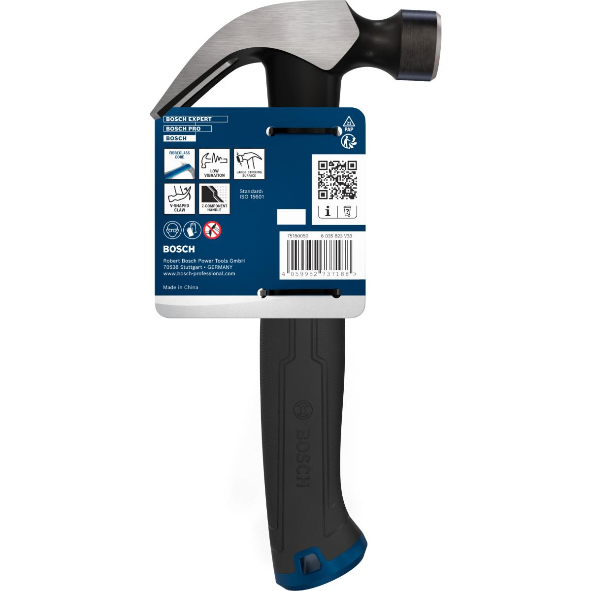 Bosch Zimmermannshammer 12 oz / 340 g, geschwungen
