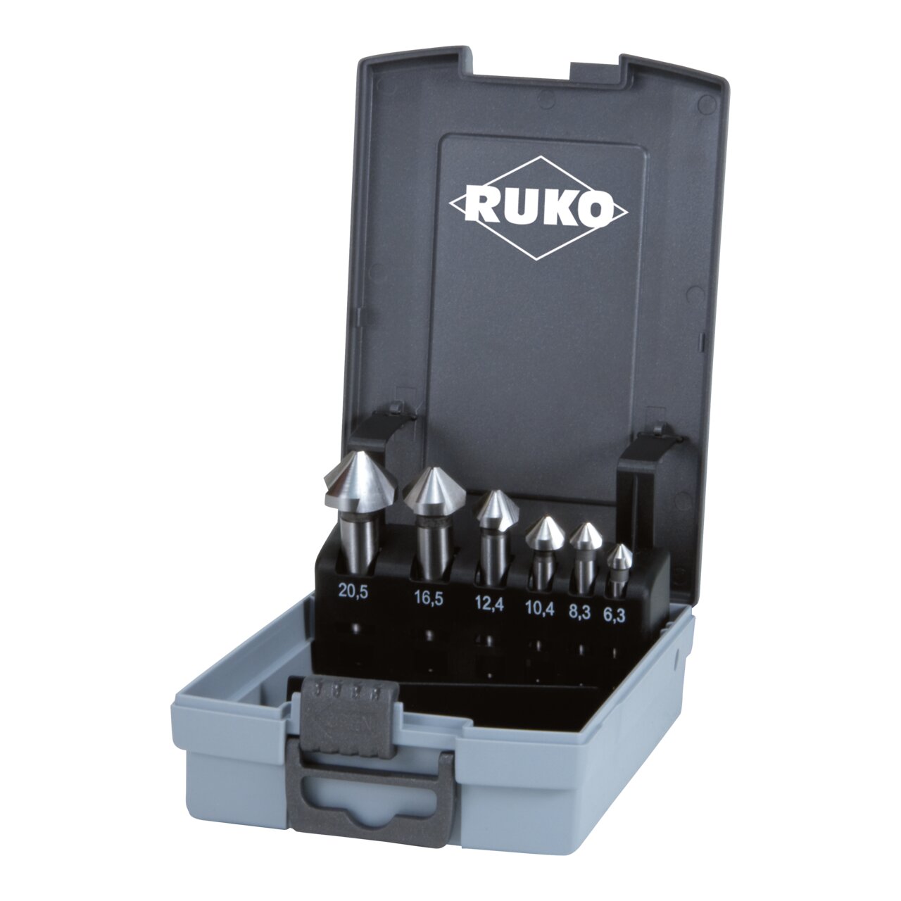 RUKO 3in1-Box HSS-Co 5 - Komplettset für Gewindeschneiden M3 – M12