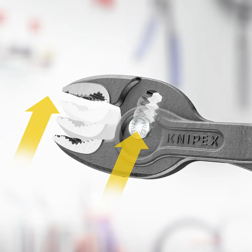 KNIPEX TwinGrip Front- und Seitengreifzange mit Comfort-Griffen grau atramentiert 150 mm