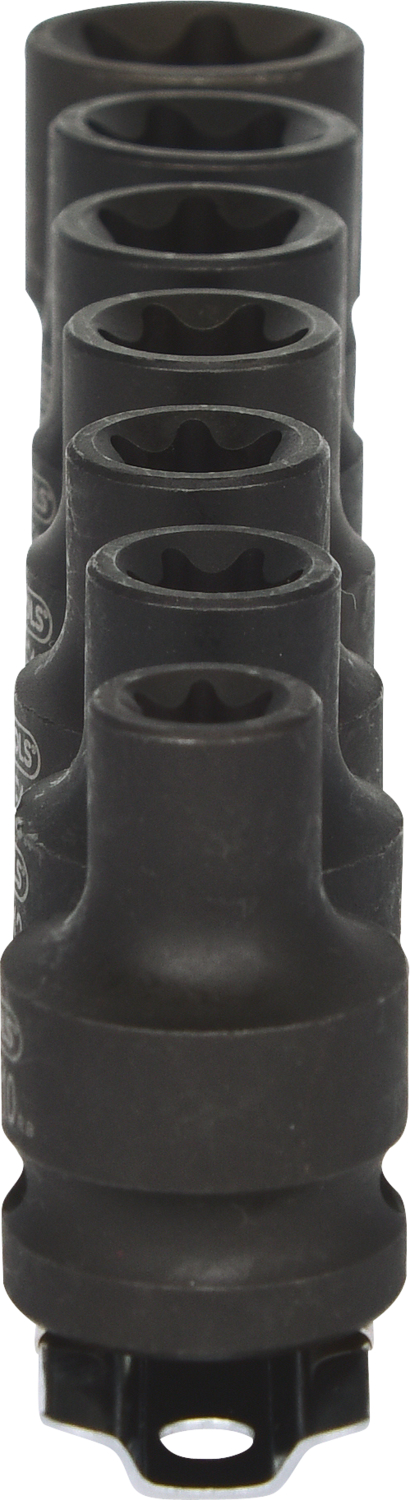 KS Tools 1/2" Torx-E-Kraft-Stecknuss-Satz, 7-tlg, E10-E24