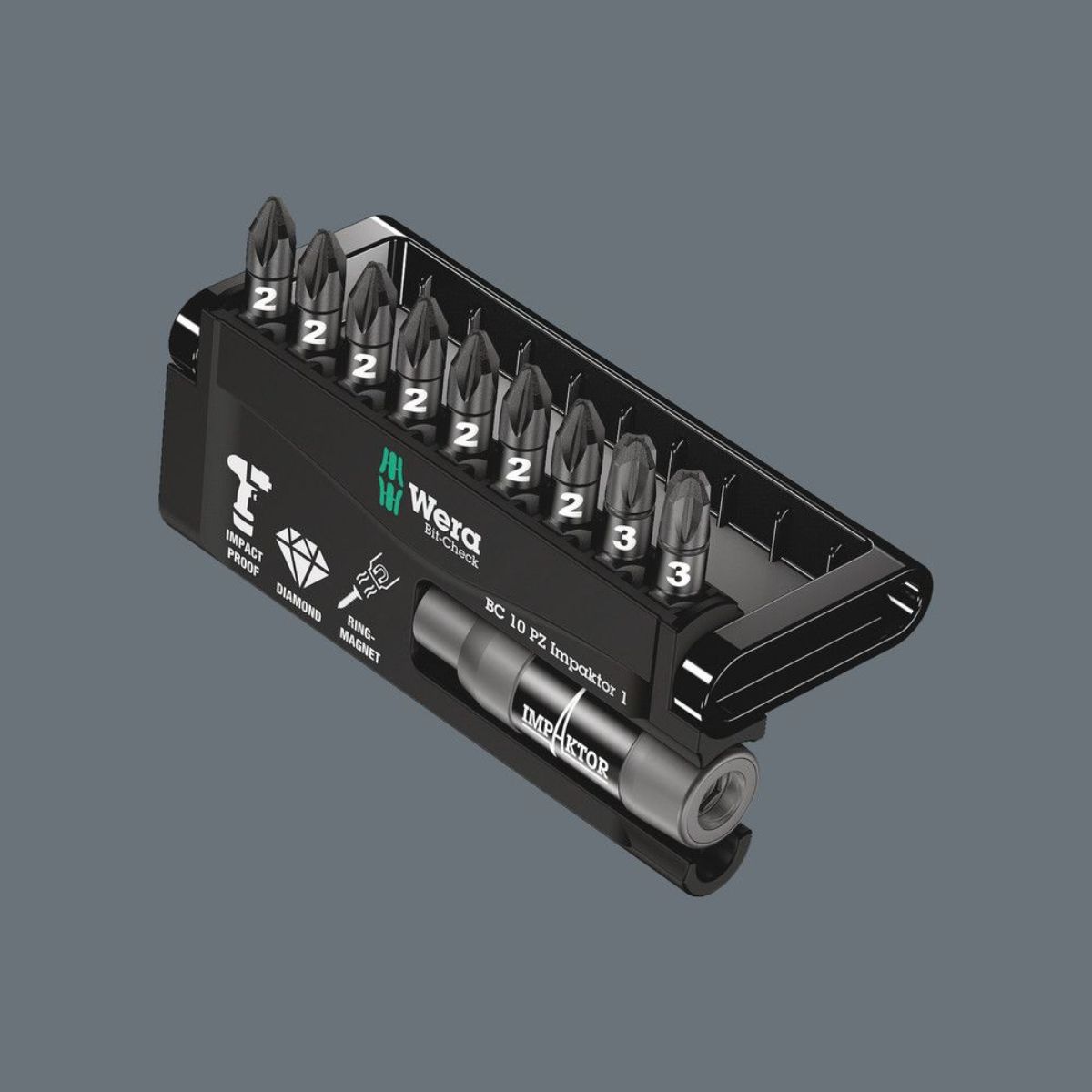 Wera Bit-Check 10 PZ Impaktor 1, 10-teilig