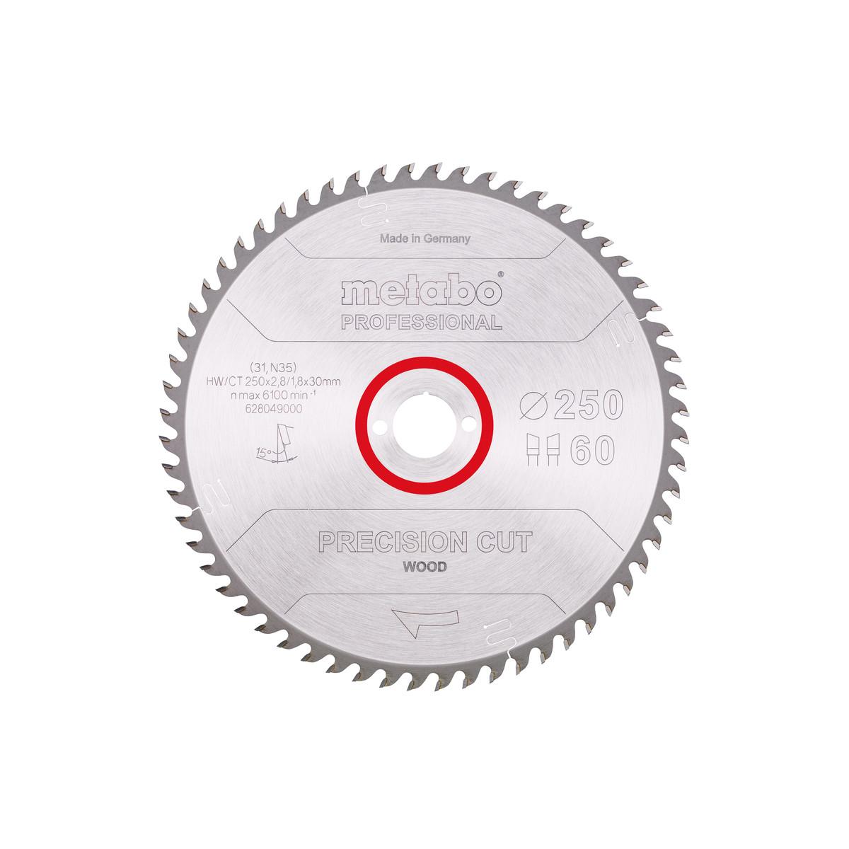 Metabo Sägeblatt precision cut wood - professional WZ 15°
