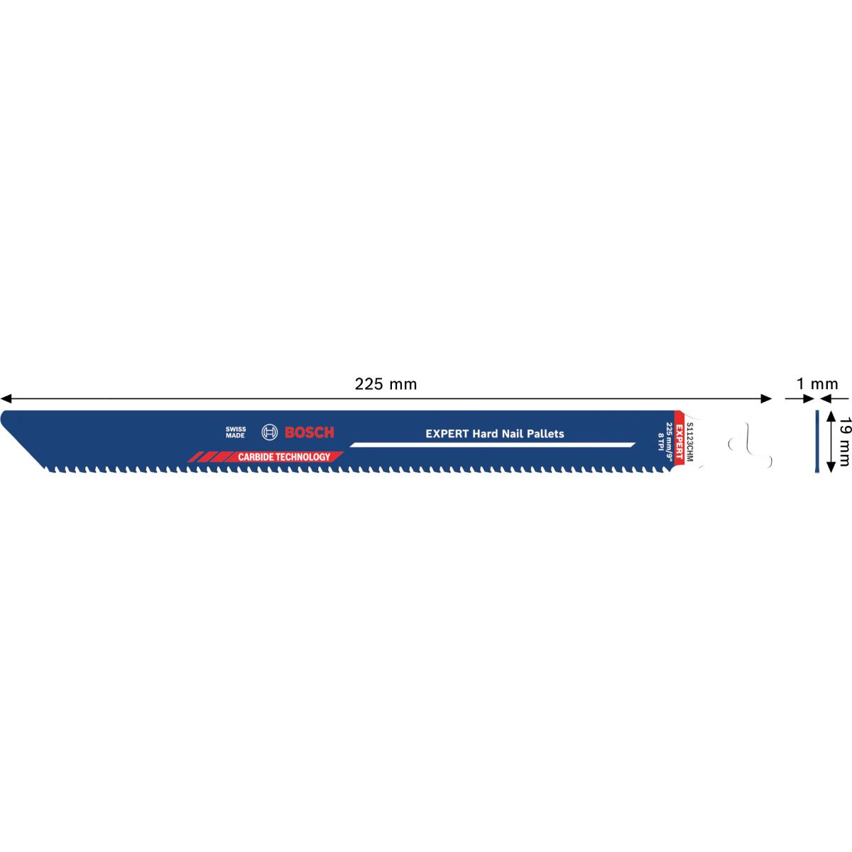 Bosch EXPERT Hard Nail Pallets S1123CHM Säbelsägeblatt, 10-Stück