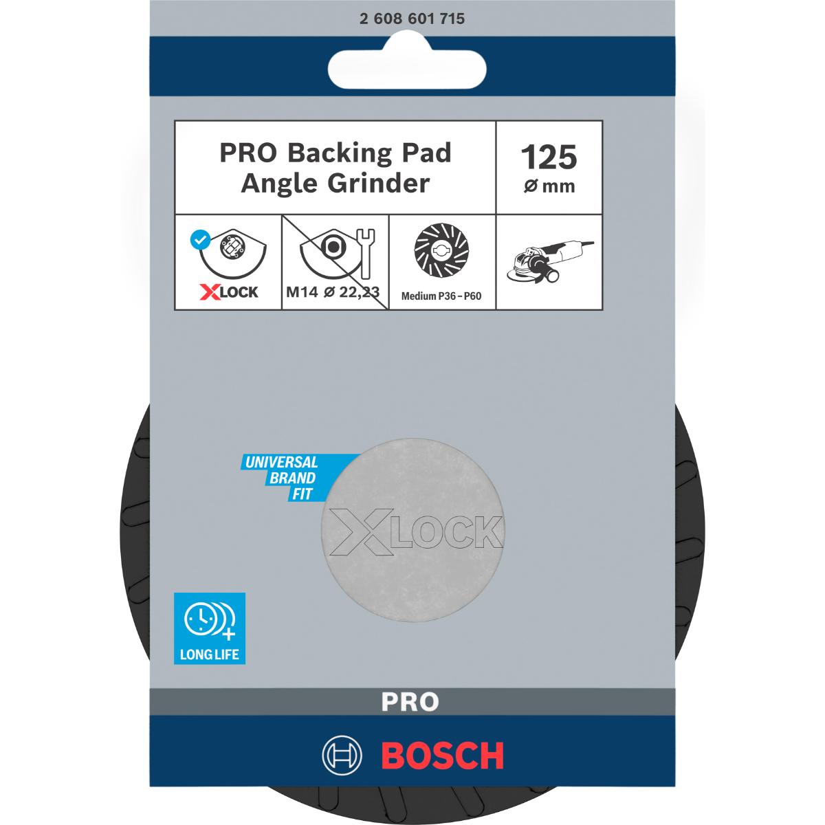 Bosch PRO X-LOCK Stützteller, mittelhart, 115 mm