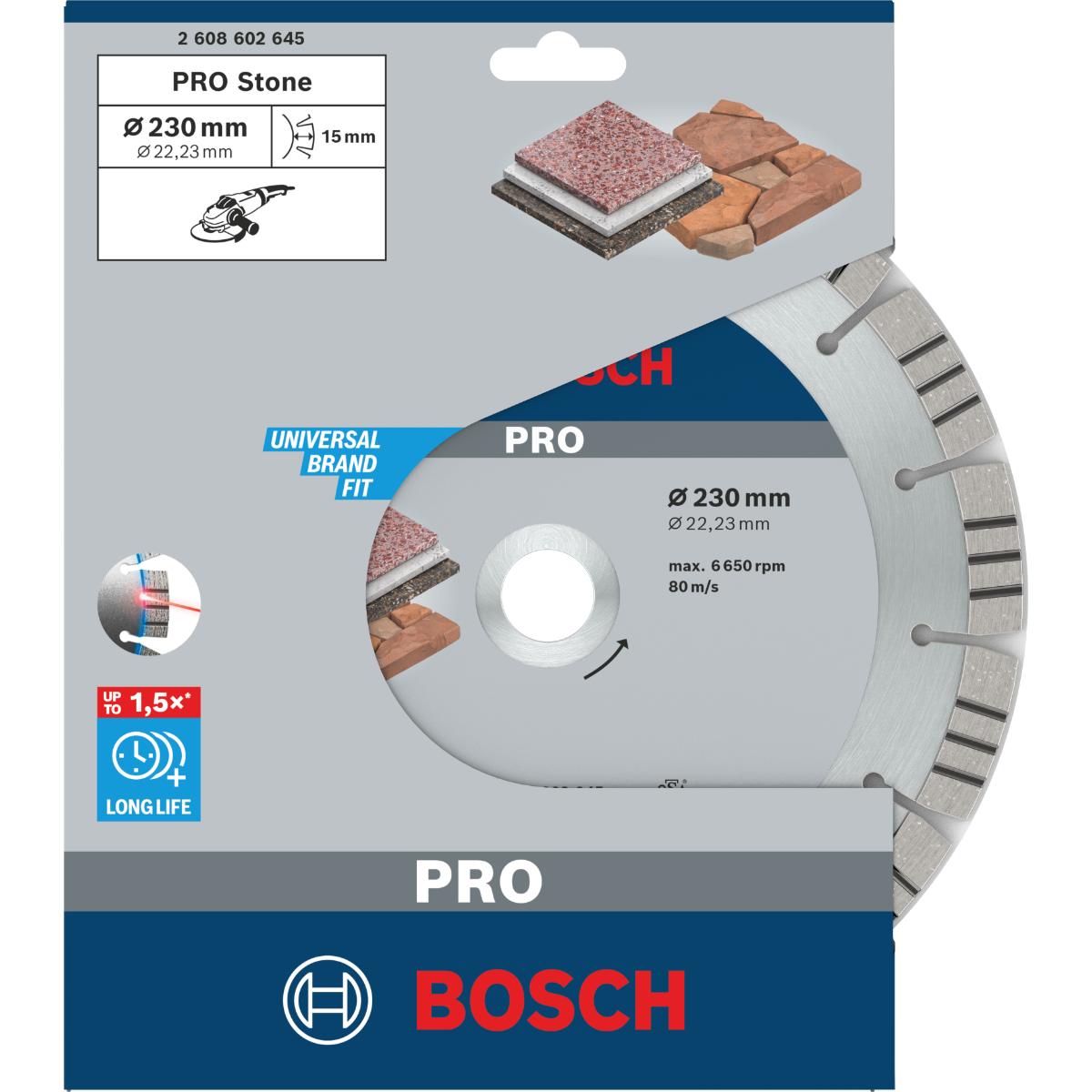 Bosch PRO Diamanttrennscheibe Best for Stone