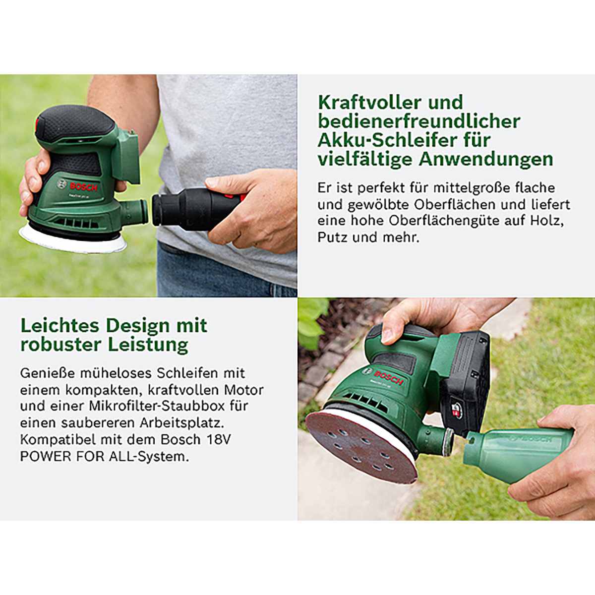 Bosch Akku-Exzenterschleifer EasyOrbit 18V-10
