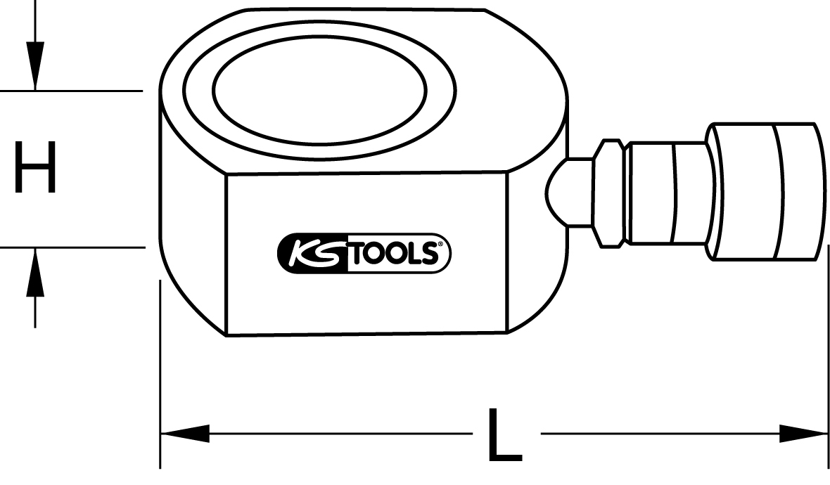 KS Tools Flach-Hydraulik-Zylinder