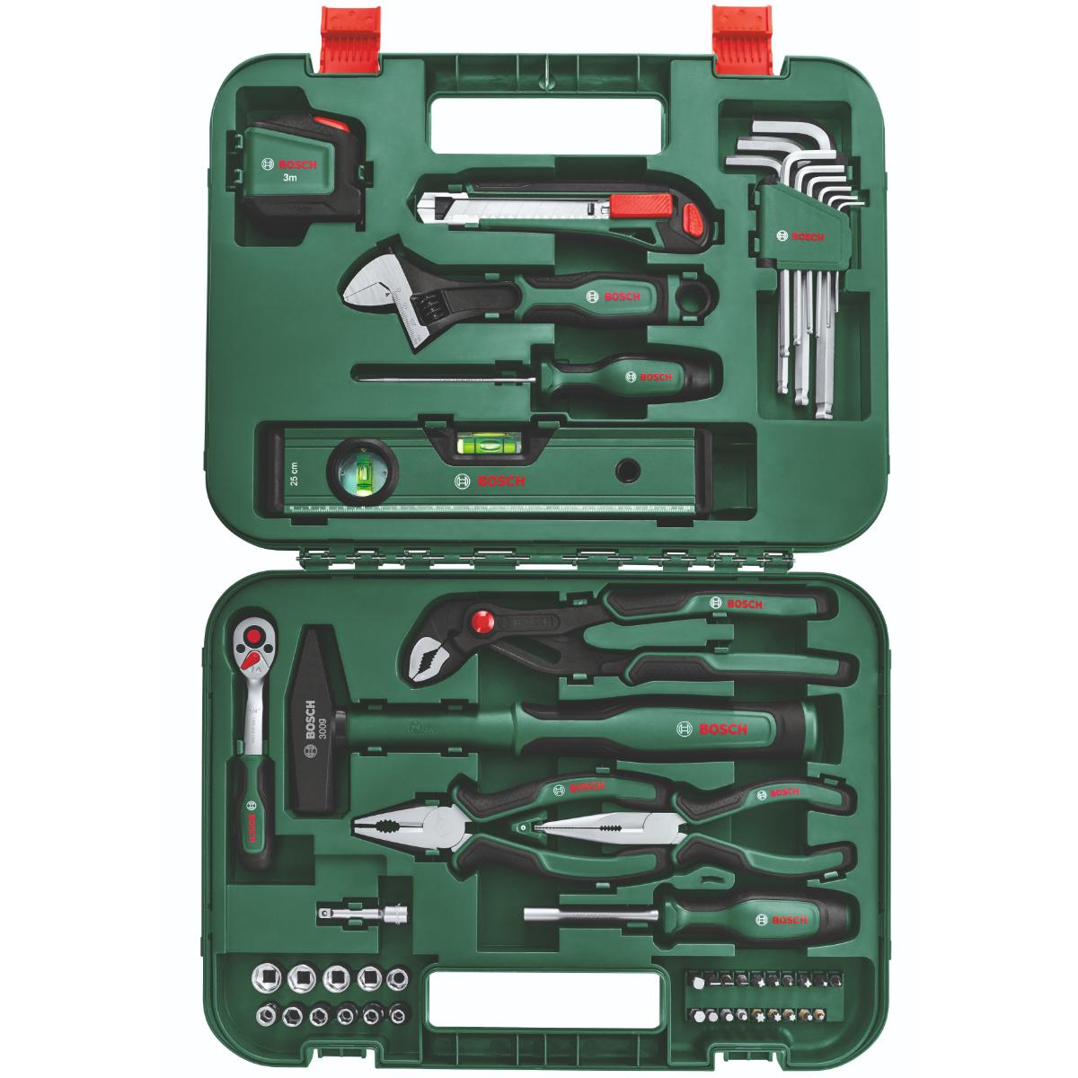 Bosch Handwerkzeuge Advanced Werkzeugkoffer 52-teiliges Set