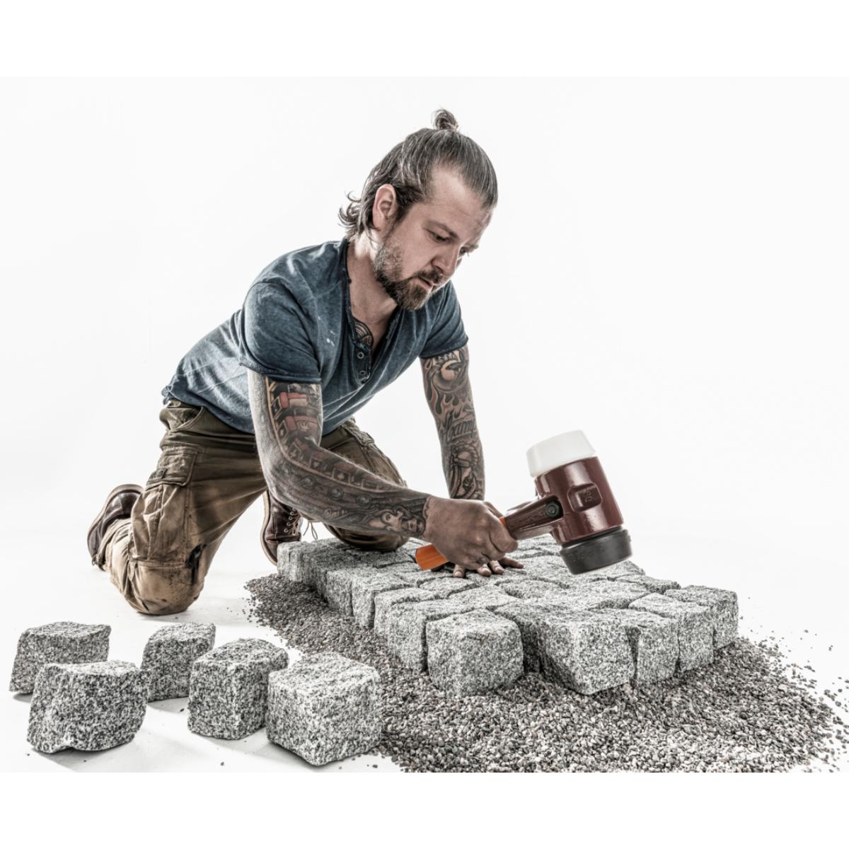 HALDER SIMPLEX - Schonhammer mit TE-Gehäuse und Holzstiel, Gummikomposition / Superplastik