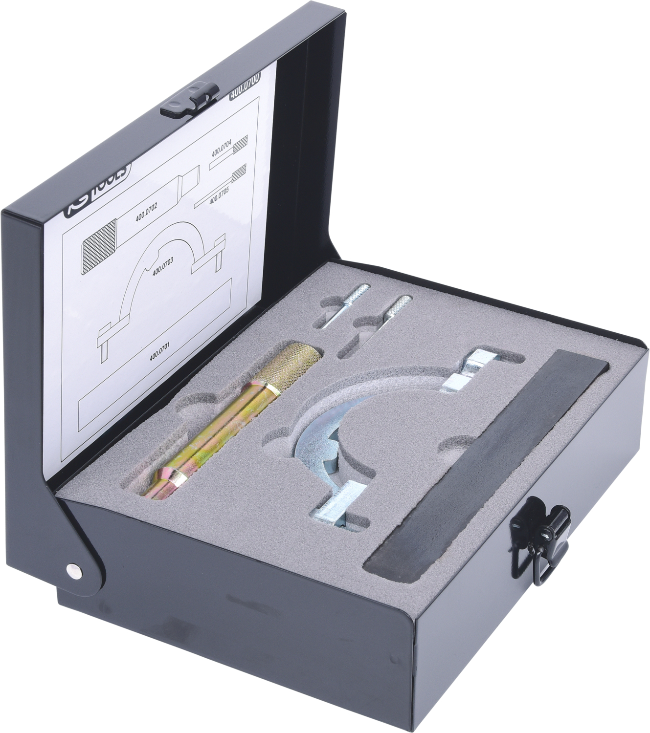 KS Tools Motoreinstell-Werkzeug-Satz für GM - Isuzu - Opel - Saab, 5-tlg