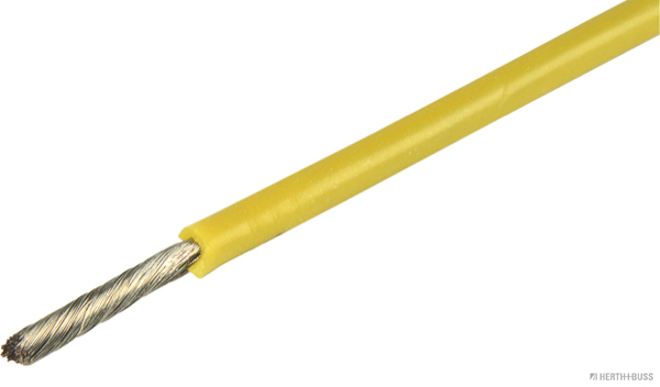 HERTH&BUSS Elektroleitung, Silikon 1,5 mm², gelb, 5 m