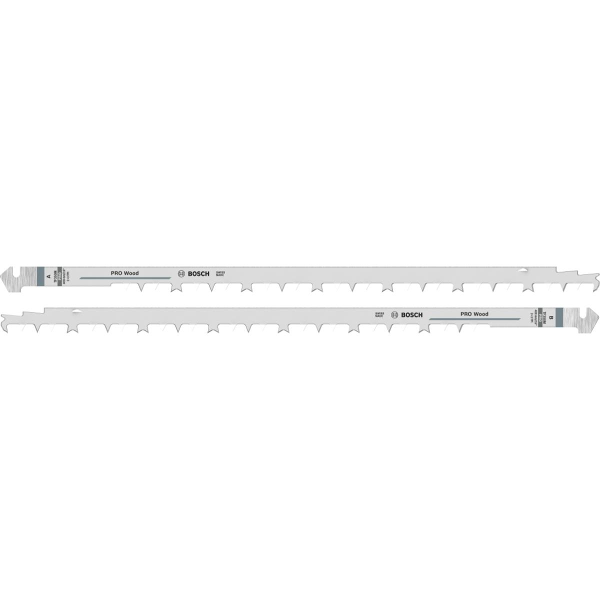 Bosch PRO Sägeblattsatz TF 350 M, HCS, 2-teilig, für Holz