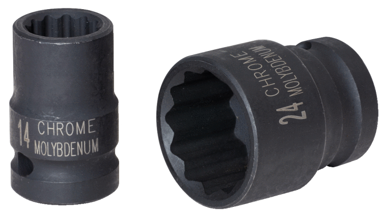 KS Tools 1/2" 12-kant-Kraft-Stecknuss, kurz