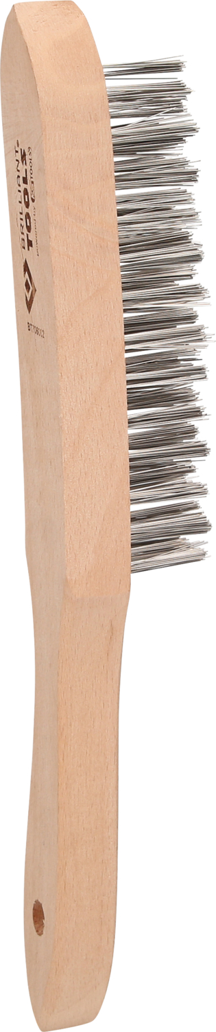 Brilliant Tools Stahl-Handdrahtbürste 4-reihig, 290mm - BT706002