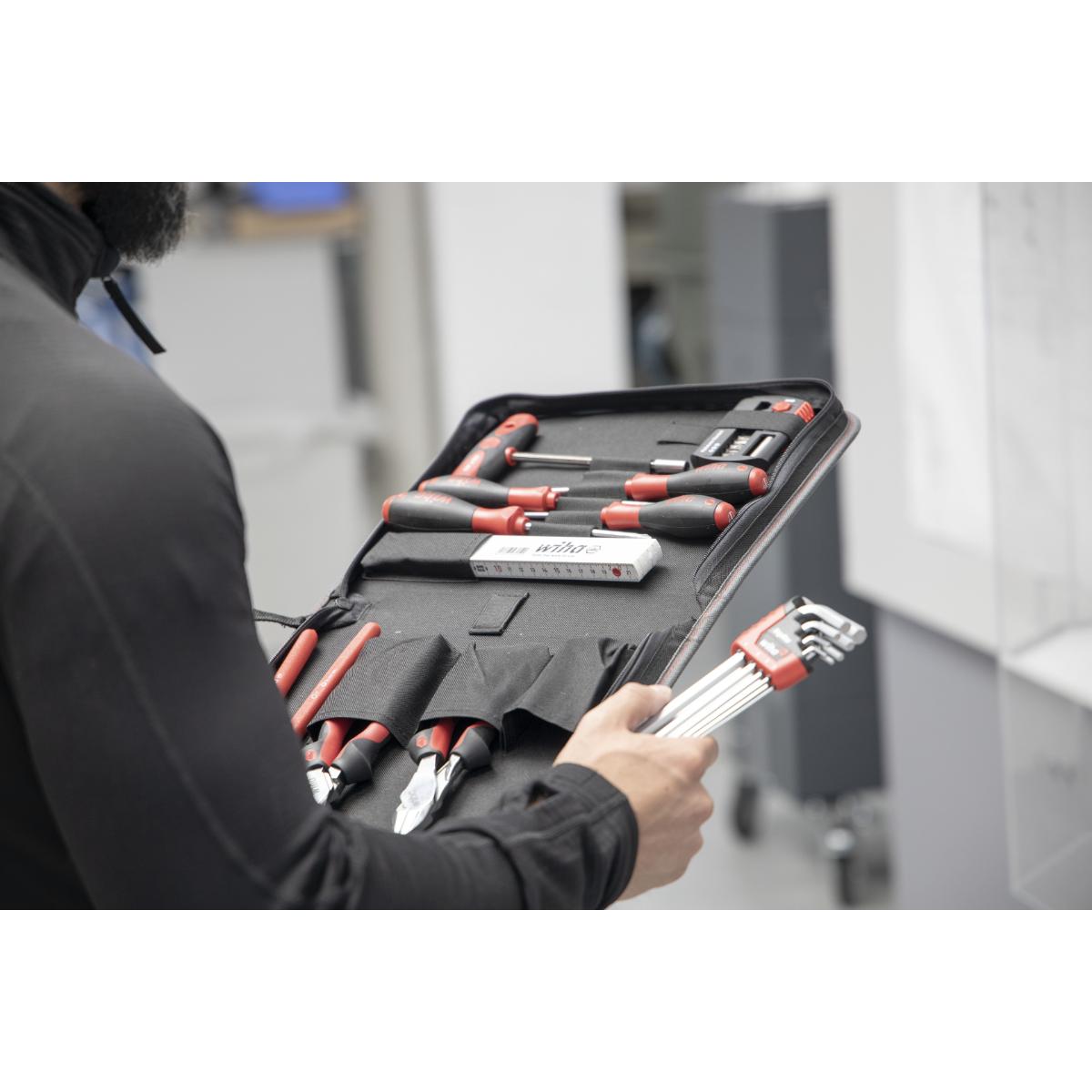 Wiha Werkzeug Set Mechaniker gemischt 32-teilges Set mit Werkzeugmappe