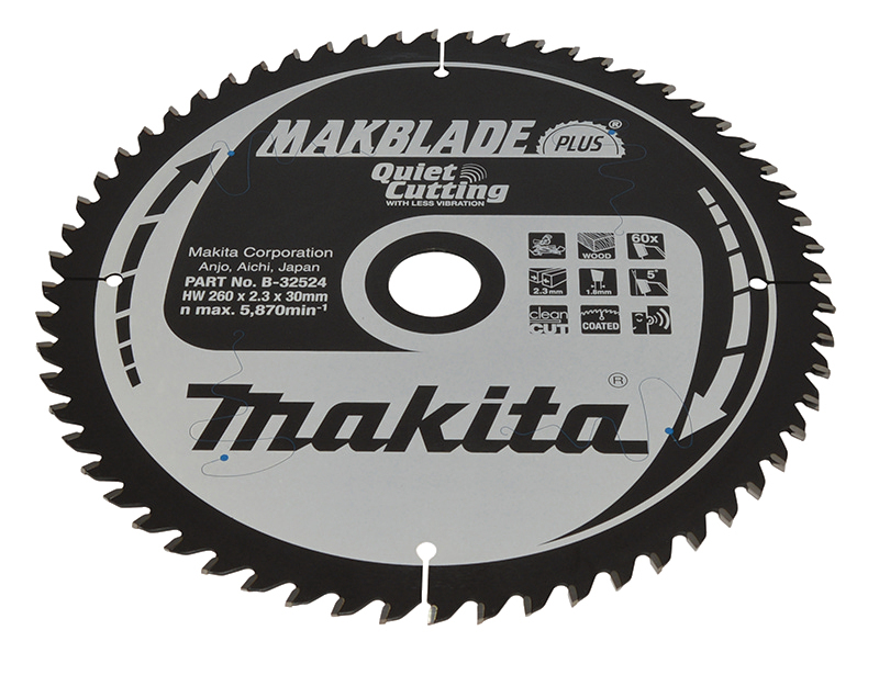Makita MAKBLADE+ Sägeb. 260x30x60Z - B-32524