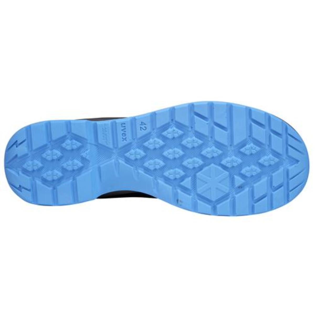 uvex 2 trend Sicherheitsschuh Stiefel S2, blau/schwarz