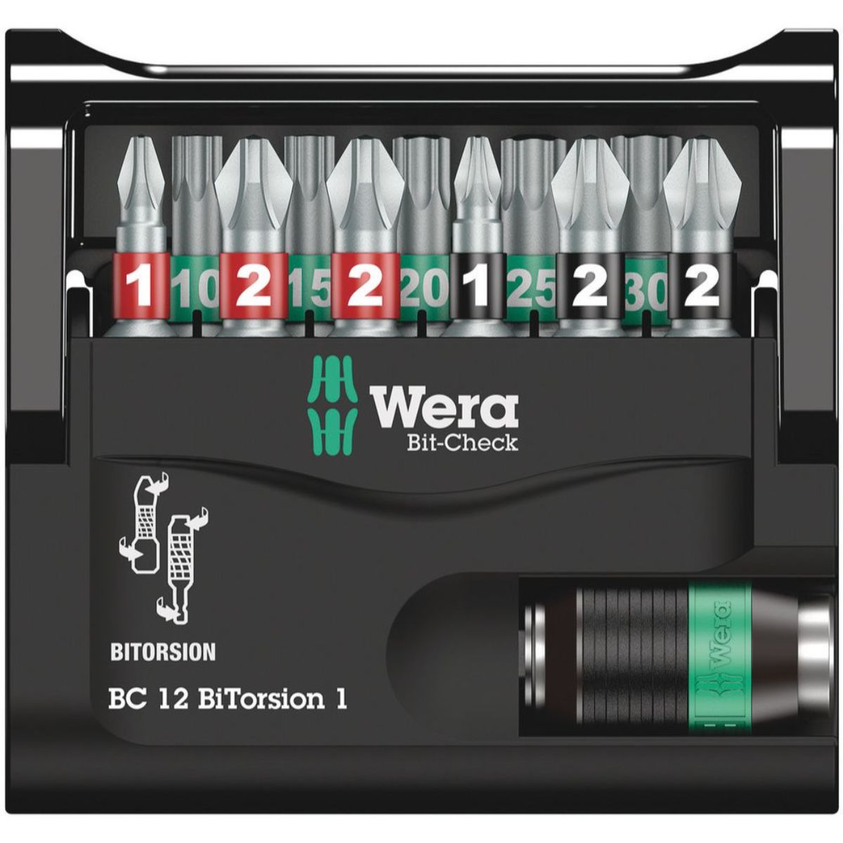 Wera Bit-Check 12 BiTorsion 1, 12-teilig