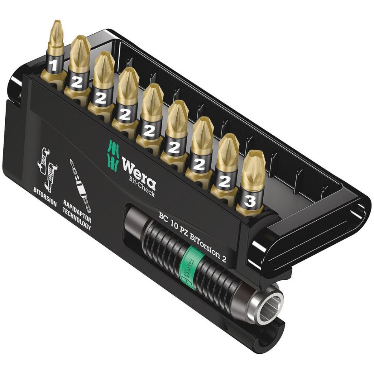 Wera Bit-Check 10 PZ BiTorsion 2, 10-teilig