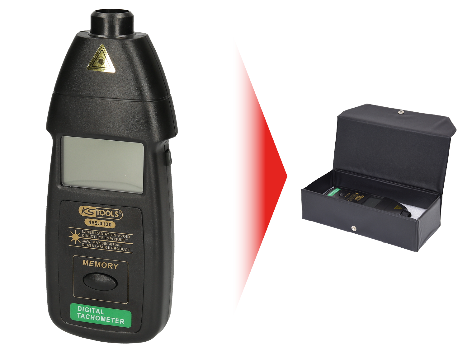 KS Tools Fotoelektronischer Drehzahlmesser 