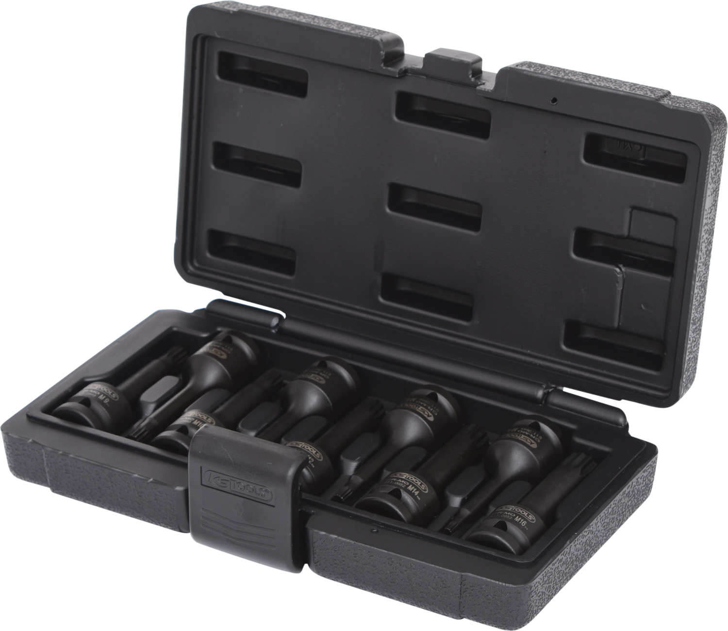 KS Tools 1/2" Kraft-Bit-Stecknuss-Satz Vielzahn, 9-tlg