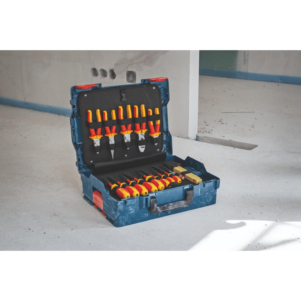 Bosch Combo Kit Elektrikerkoffer, 37-teiliges Set