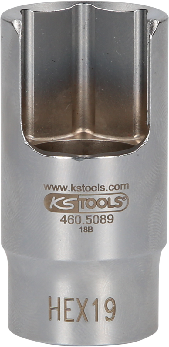 KS Tools 3/8" Spezial-Winkel-Rohrverbinder-Stecknuss, 19 mm