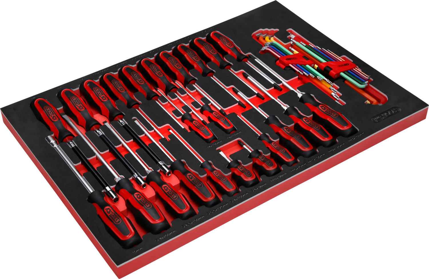 KS Tools Schraubendreher-Satz in Schaumstoffeinlage, 41-tlg