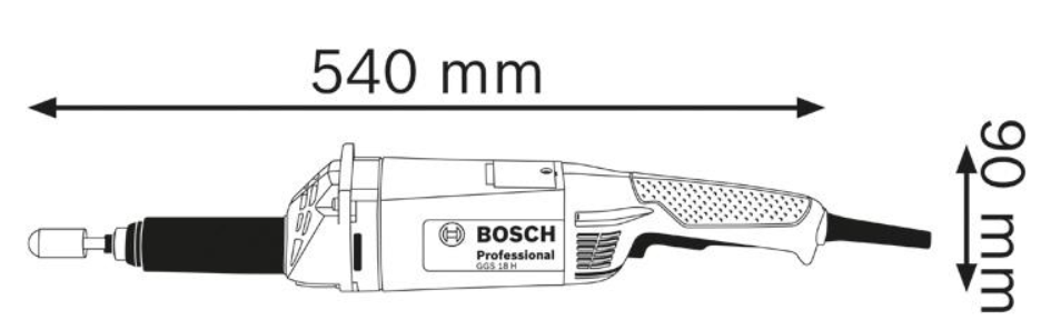 Bosch Geradschleifer GGS 18 H