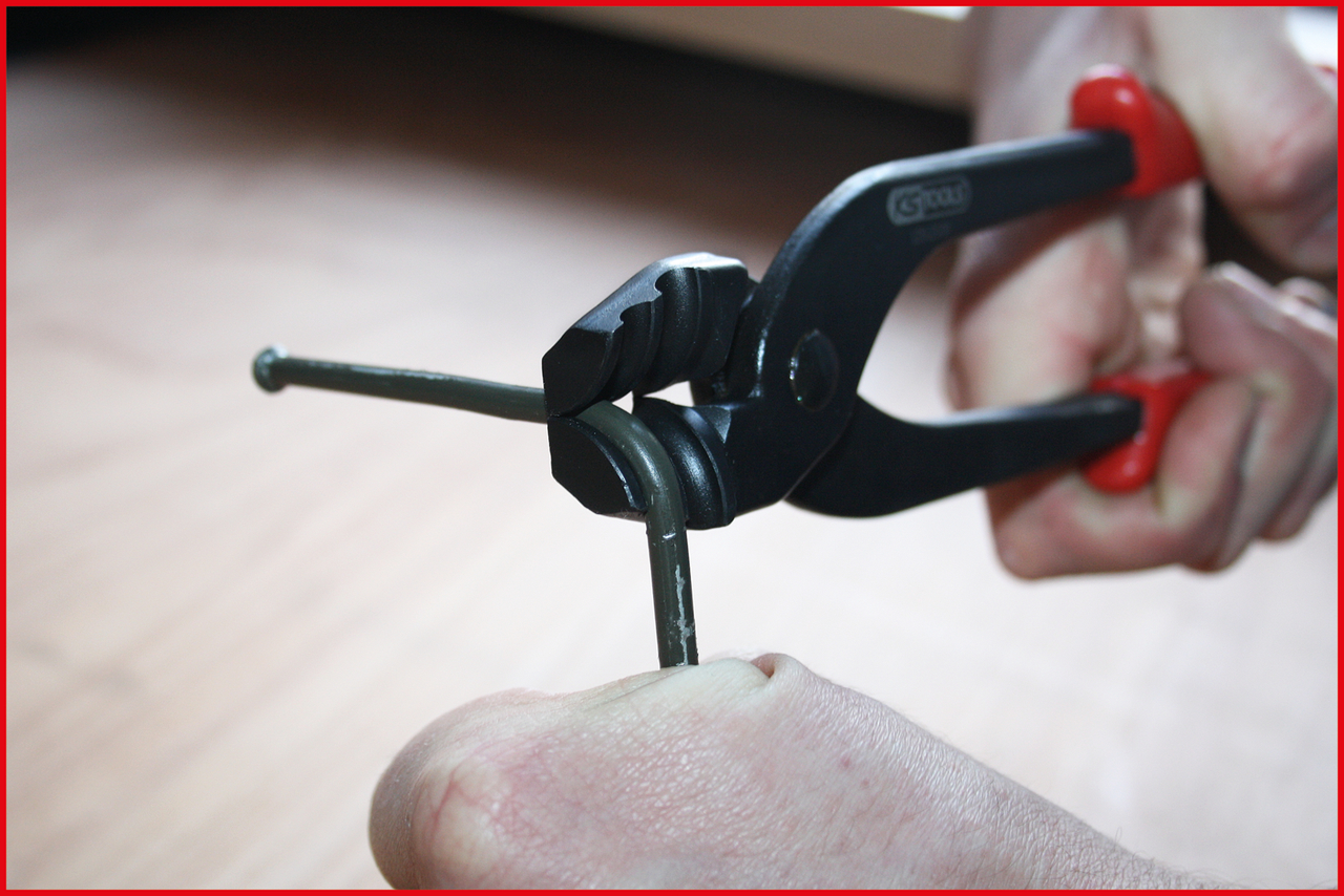 KS Tools Bremsleitungsbiegezange, 2 in 1, Ø 4,75+6mm