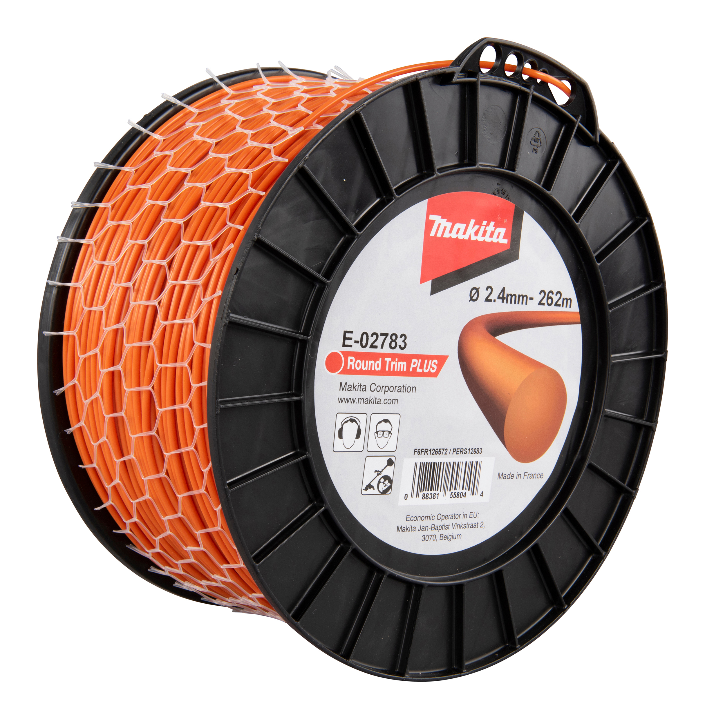 Makita Mähfaden rund, 2,4 mm x 262 m - E-02783