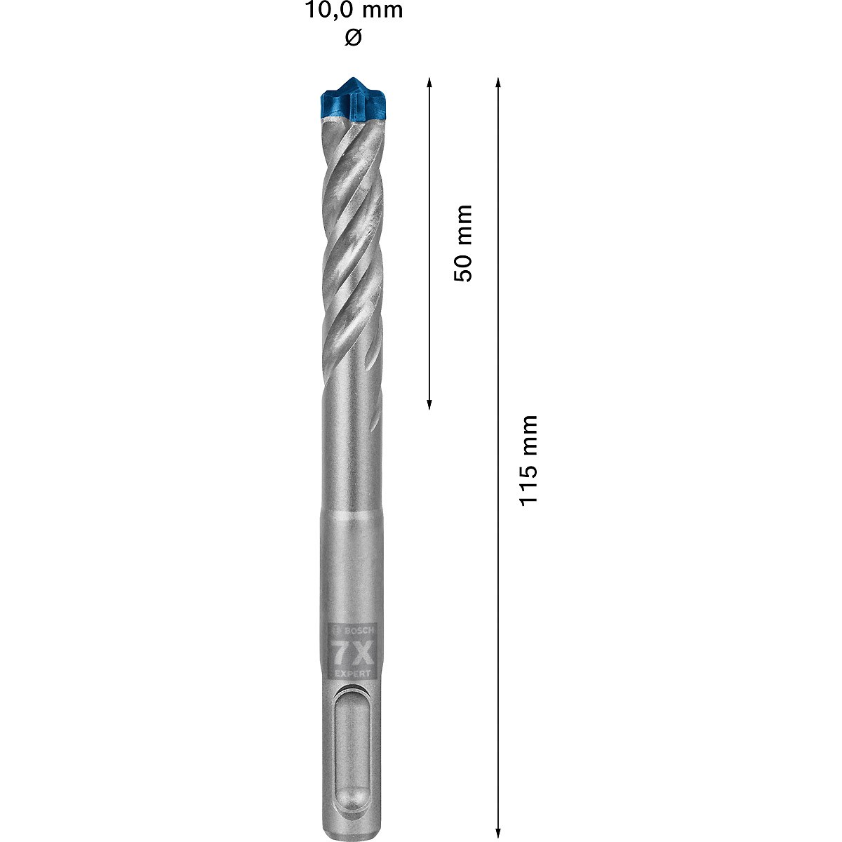 Bosch EXPERT SDS plus-7X Hammerbohrer, für Bohrhämmer ø 10 mm