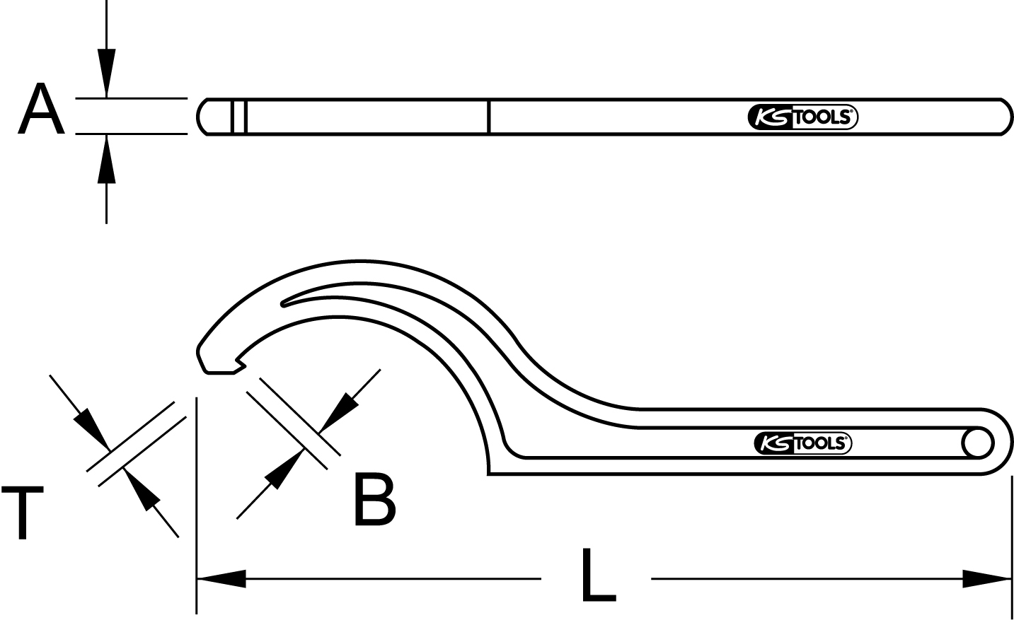 KS Tools BRONZEplus Hakenschlüssel 