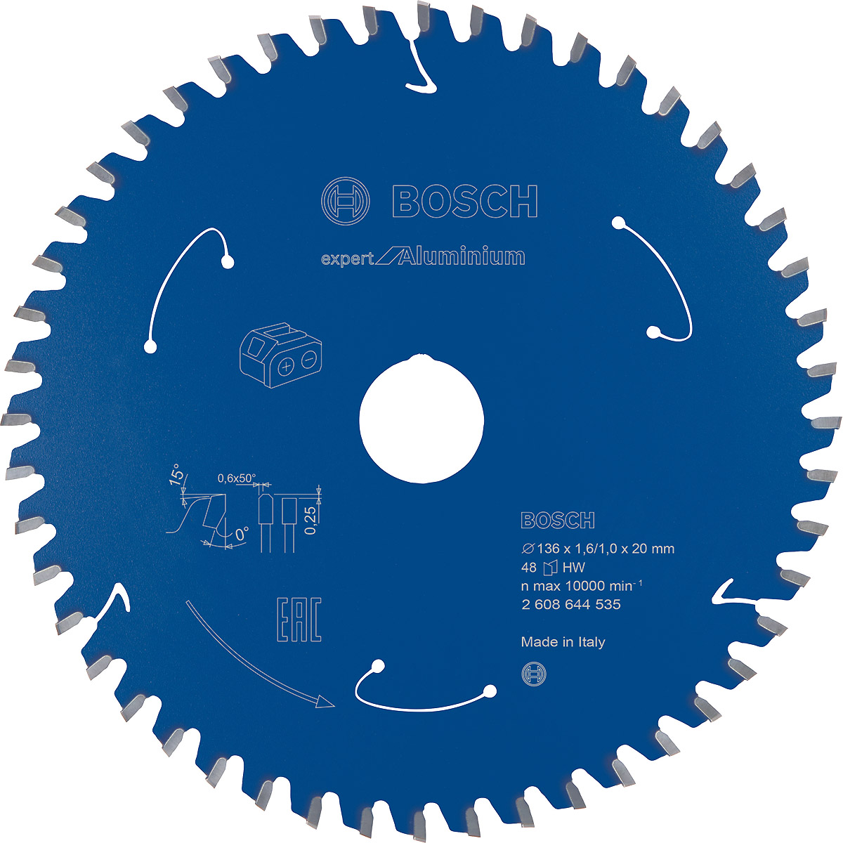 Bosch Akku-Kreissägeblatt Expert for Aluminium