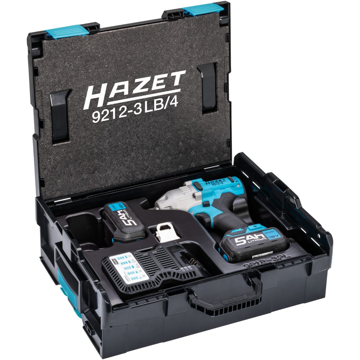 HAZET Akku Schlagschrauber 1/2 Zoll 4-teilig Lösemoment max. 700 Nm