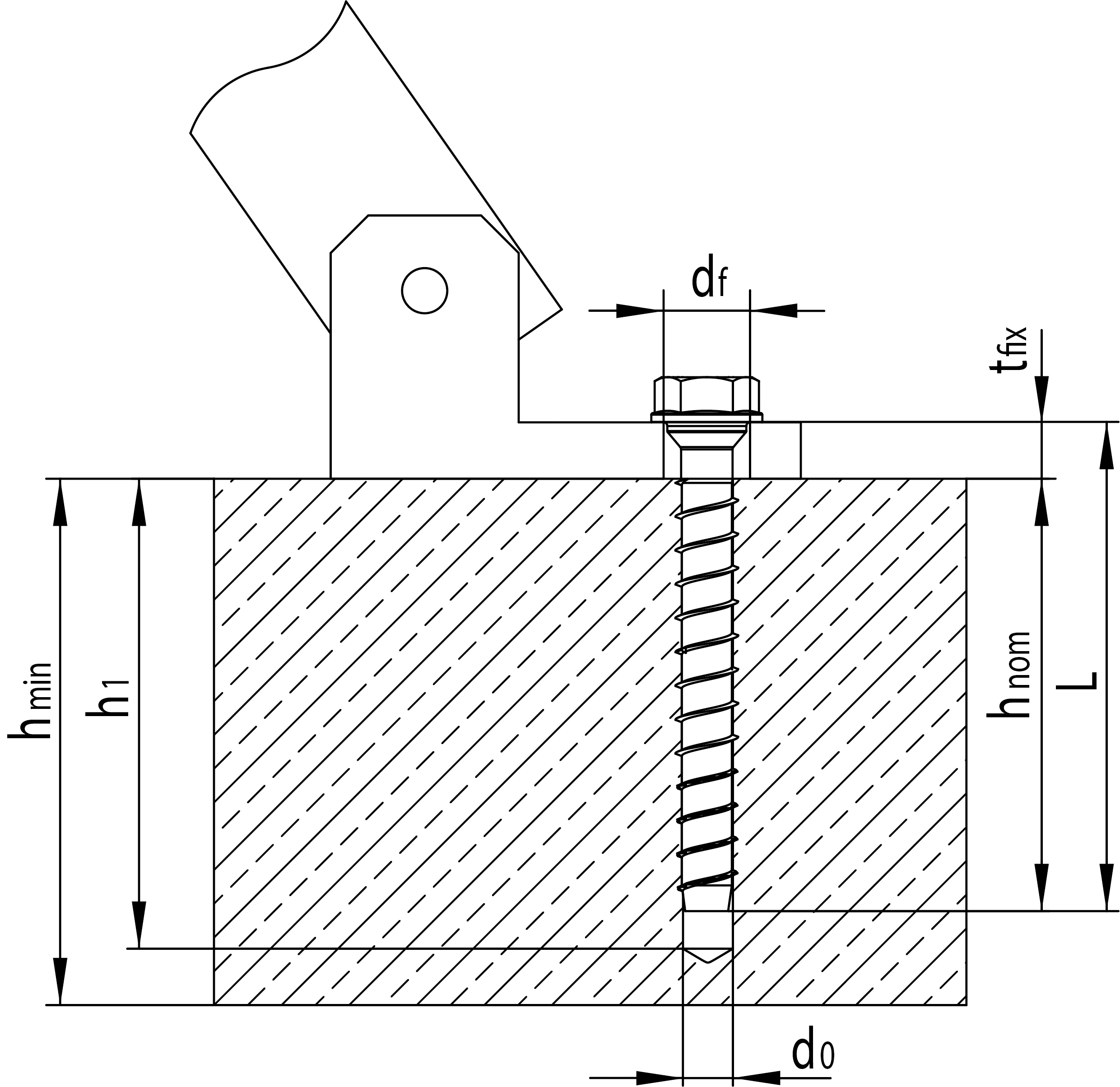 HECO MULTI-MONTI-plus SSK, Sechskantkopf mit Scheibe u. Konus, 16mm A2K, 10 Stück
